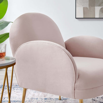Transcend Performance Velvet Armchair by Modway