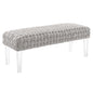 Prologue Woven Performance Velvet Ottoman by Modway