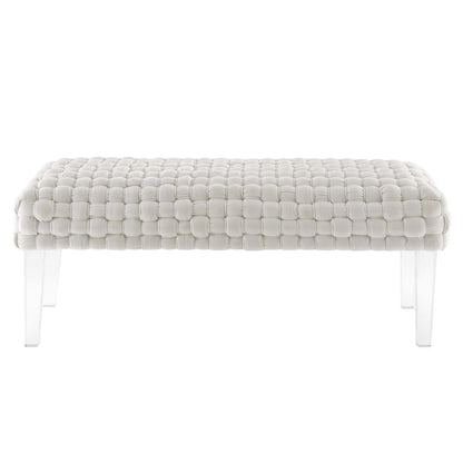 Prologue Woven Performance Velvet Ottoman by Modway