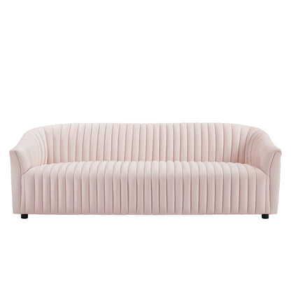Announce Performance Velvet Channel Tufted Sofa by Modway