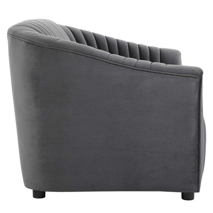 Announce Performance Velvet Channel Tufted Loveseat by Modway