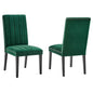 Catalyst Performance Velvet Dining Side Chairs Set of 2 by Modway