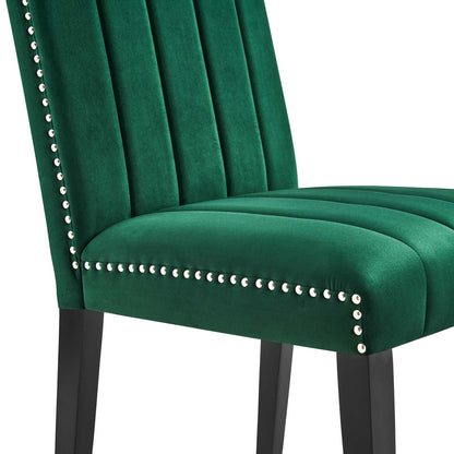 Catalyst Performance Velvet Dining Side Chairs Set of 2 by Modway