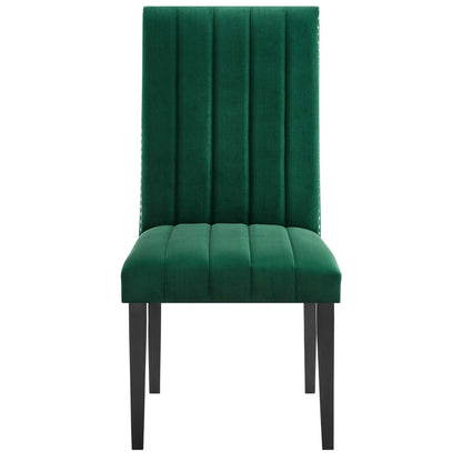 Catalyst Performance Velvet Dining Side Chairs Set of 2 by Modway