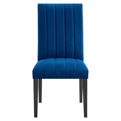 Catalyst Performance Velvet Dining Side Chairs Set of 2 by Modway