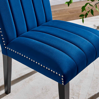 Catalyst Performance Velvet Dining Side Chairs Set of 2 by Modway