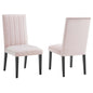 Catalyst Performance Velvet Dining Side Chairs Set of 2 by Modway