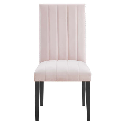 Catalyst Performance Velvet Dining Side Chairs Set of 2 by Modway