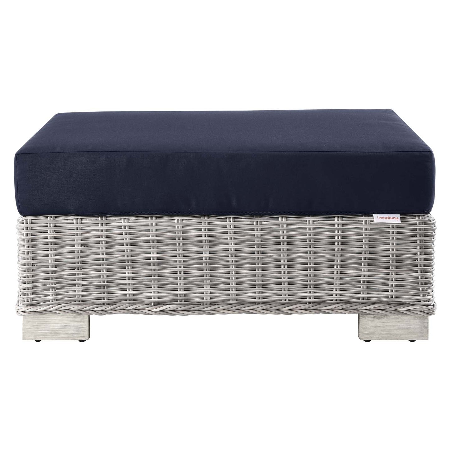 Conway Outdoor Patio 2-Piece Armchair and Ottoman Set
