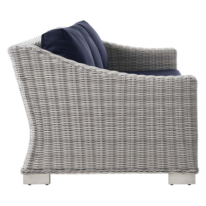 Conway 5-Piece Outdoor Patio Wicker Rattan Furniture Set by Modway