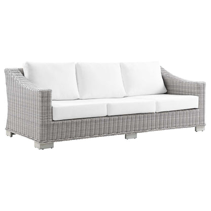 Conway 5-Piece Outdoor Patio Wicker Rattan Furniture Set by Modway