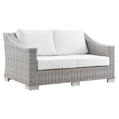 Conway 5-Piece Outdoor Patio Wicker Rattan Furniture Set by Modway