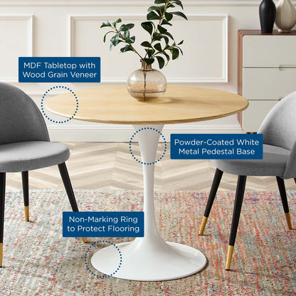 Lippa 36" Round Wood Dining Table by Modway