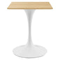 Lippa 24" Square Wood Dining Table by Modway