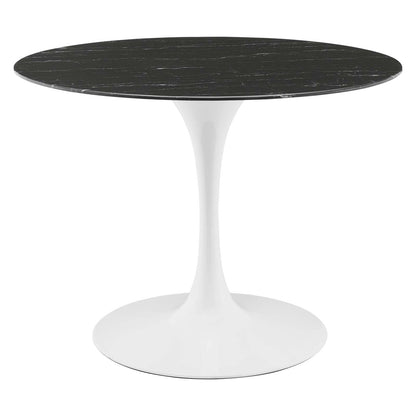 Lippa 40" Round Faux Marble Dining Table by Modway