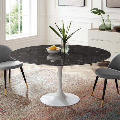 Lippa 60" Round Faux Marble Dining Table by Modway