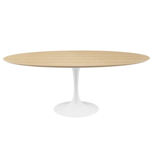 Lippa 78" Oval Wood Dining Table by Modway