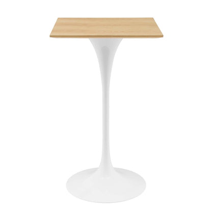 Lippa 28" Square Wood Bar Table by Modway