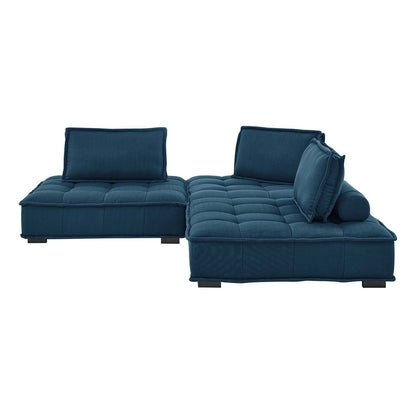 Saunter 3-Piece Tufted Fabric Fabric Sofa by Modway