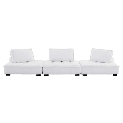 Saunter 3-Piece Tufted Fabric Fabric Sofa by Modway