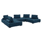 Saunter 5-Piece Tufted Fabric Fabric Sectional Sofa by Modway