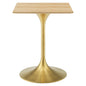 Lippa 24" Square Wood Dining Table by Modway