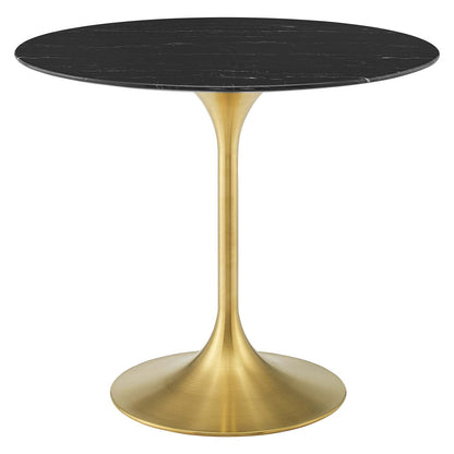 Lippa 36" Round Faux Marble Dining Table by Modway