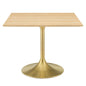Lippa 40" Square Wood Dining Table by Modway