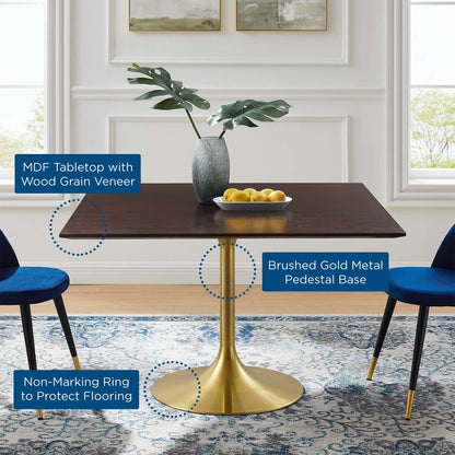 Lippa 47" Square Wood Dining Table by Modway