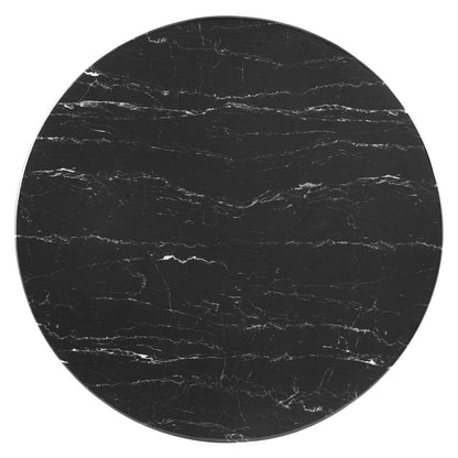 Lippa 40" Round Faux Marble Dining Table by Modway
