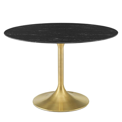 Lippa 48" Round Faux Marble Dining Table by Modway
