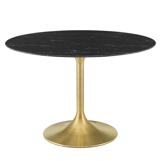 Lippa 48" Round Faux Marble Dining Table by Modway