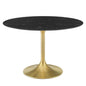 Lippa 48" Round Faux Marble Dining Table by Modway