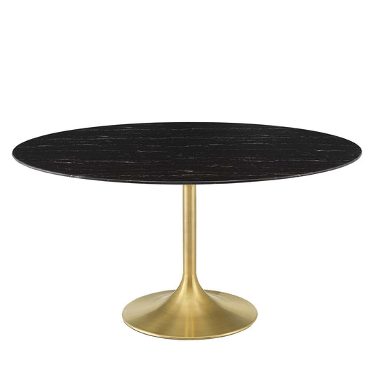 Lippa 60" Round Faux Marble Dining Table by Modway
