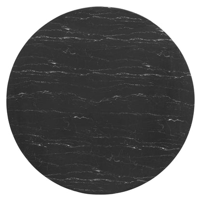Lippa 60" Round Faux Marble Dining Table by Modway