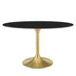 Lippa 54" Oval Faux Marble Dining Table by Modway