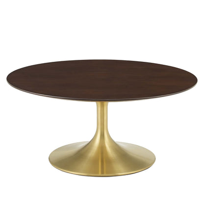 Lippa 36" Round Wood Coffee Table by Modway