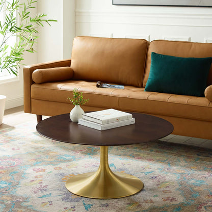 Lippa 36" Round Wood Coffee Table by Modway
