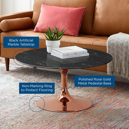 Lippa 36" Faux Marble Coffee Table by Modway