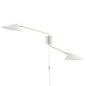 Journey 2-Light Swing Arm Wall Sconce by Modway