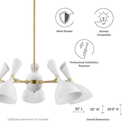 Declare 5-Light 6" Arm Pendant by Modway