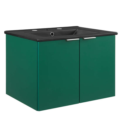 Maybelle 24" Wall-Mount Bathroom Vanity by Modway