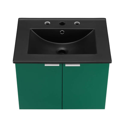 Maybelle 24" Wall-Mount Bathroom Vanity by Modway
