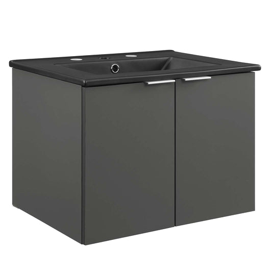 Maybelle 24" Wall-Mount Bathroom Vanity by Modway