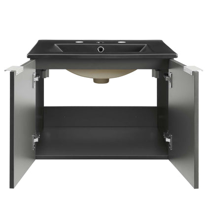 Maybelle 24" Wall-Mount Bathroom Vanity by Modway