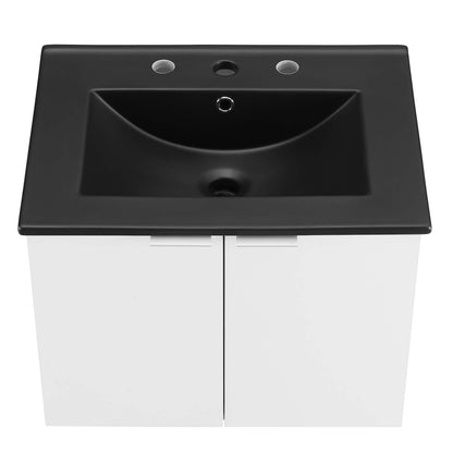 Maybelle 24" Wall-Mount Bathroom Vanity by Modway