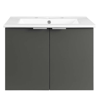 Maybelle 24" Wall-Mount Bathroom Vanity by Modway