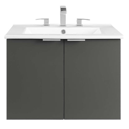 Maybelle 24" Wall-Mount Bathroom Vanity by Modway
