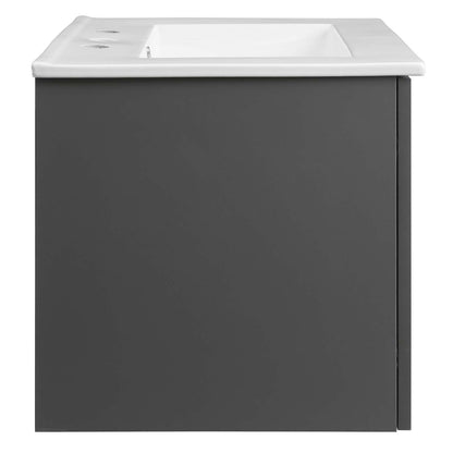 Maybelle 24" Wall-Mount Bathroom Vanity by Modway