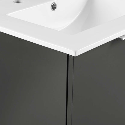 Maybelle 24" Wall-Mount Bathroom Vanity by Modway
